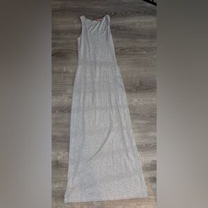 Tommy Bahama Silver Sequin Strapless Sheath Dress